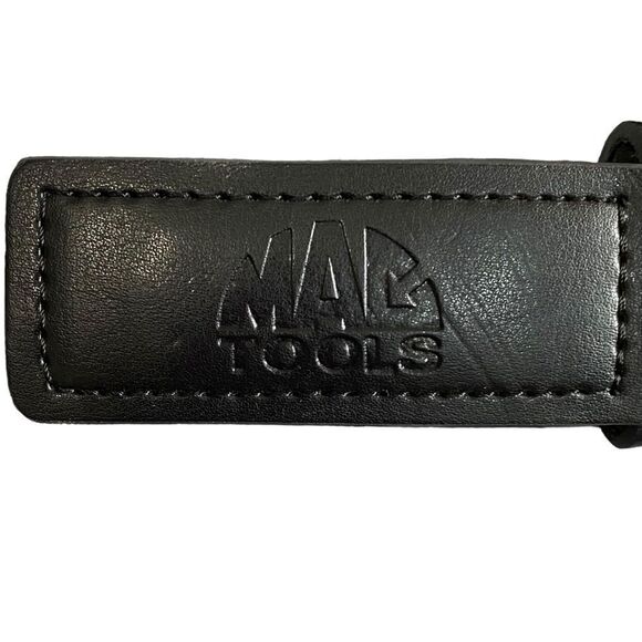MAC TOOLS - LEATHER BLACK & GRAY BELT - FITS 28-33” - GOOD CONDITION - S5 - Picture 2 of 8